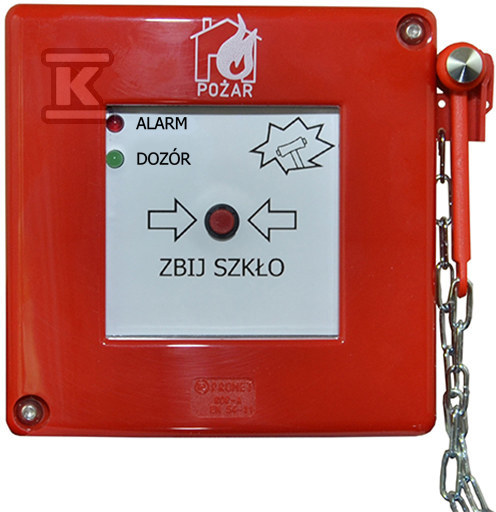 ROP-A z młoteczkiem 2xLED czerwona - W0-ROP-A M1/2K XY CB Z/3